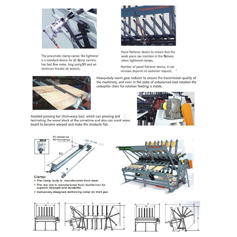 4' x 10' 8 SECTIONS CLAMP CARRIER